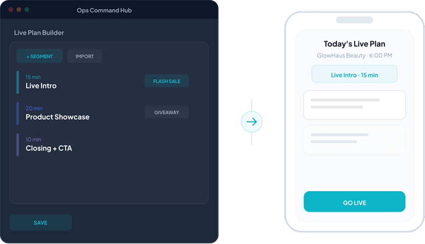 Opsique live plan preview