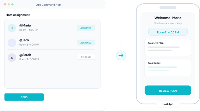 Opsique host assignment preview